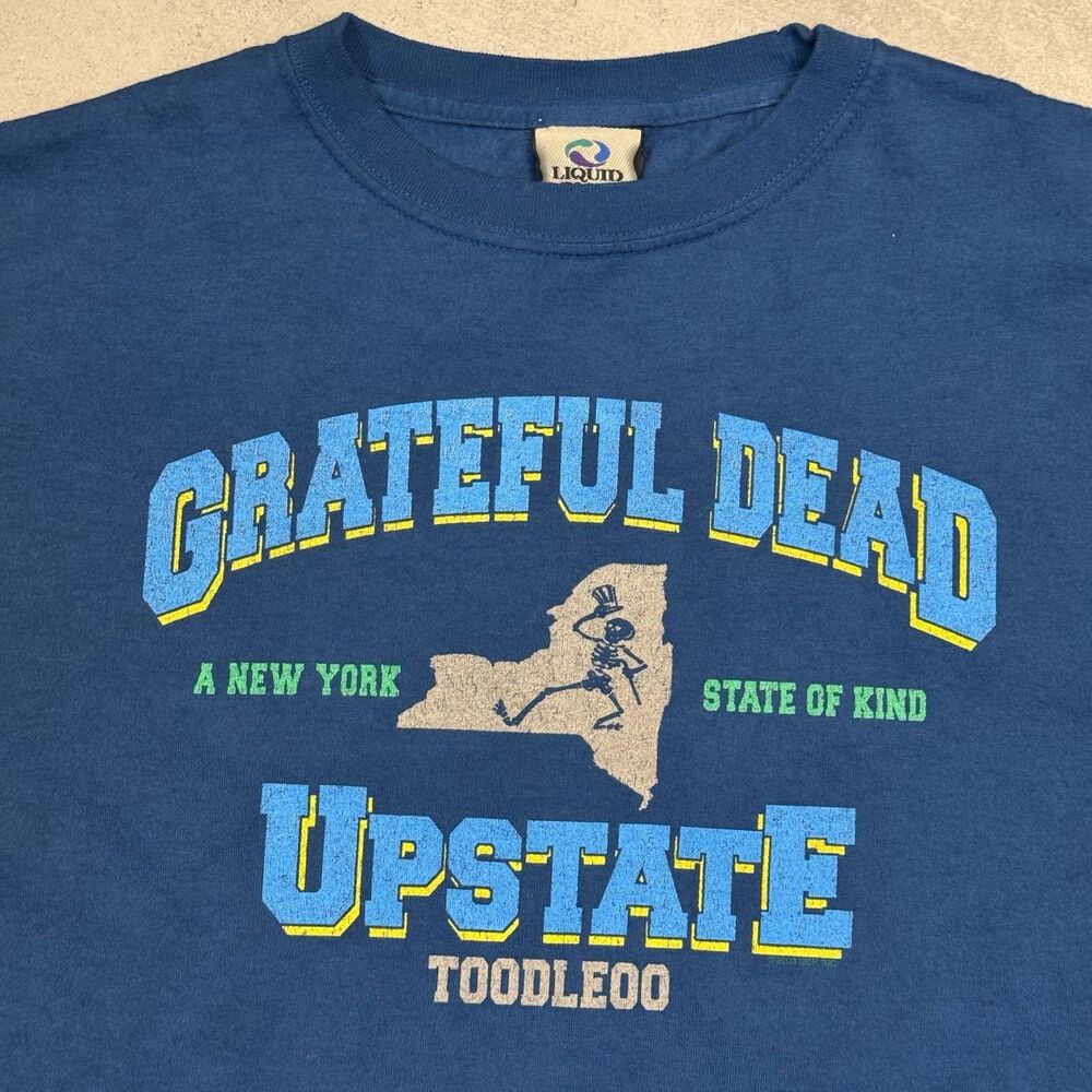 Grateful Dead 2003 Liquid Blue "New York State of Kind" Upstate Toodleoo XL - Picture 2 of 7